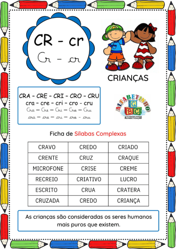 Caderno de Atividades Para Alfabetização Em PDF