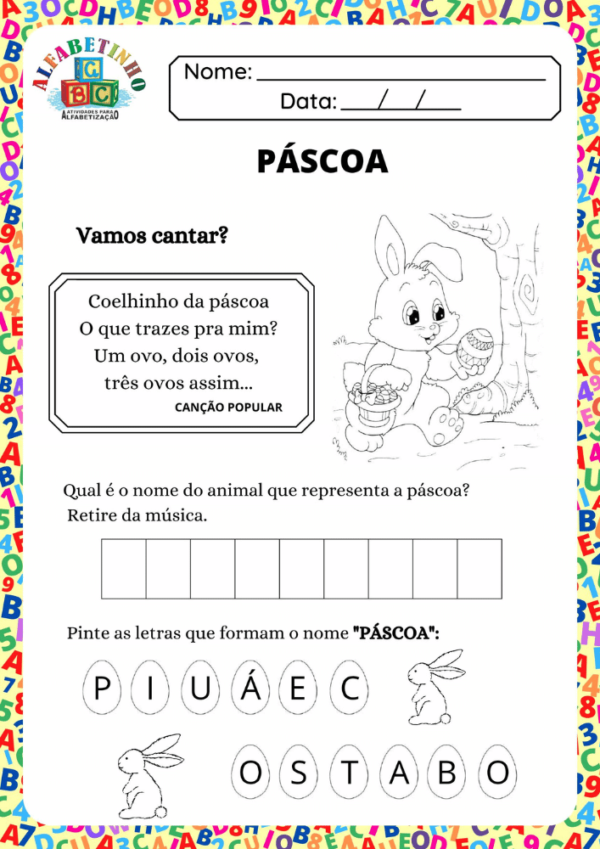 Caderno de Atividades Para Alfabetização Em PDF