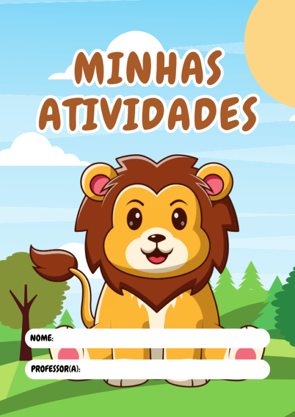 Capas de Atividades Coloridas Para Imprimir