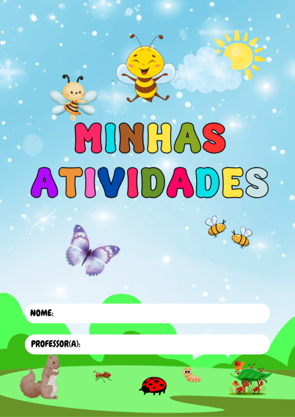 Capas de Atividades Coloridas Para Imprimir