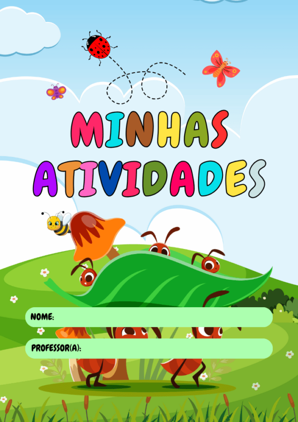 Capas de Atividades Coloridas Para Imprimir