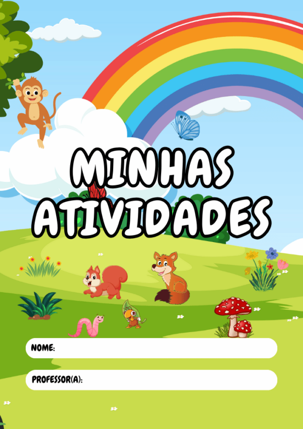 Capas de Atividades Coloridas Para Imprimir