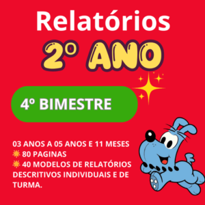 Relatório de desenvolvimento 2º ano ensino fundamental quarto 4º bimestre descritivo individual de turma Editável no Word