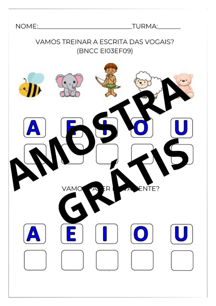 Apostila de atividades para o maternal coloridas
