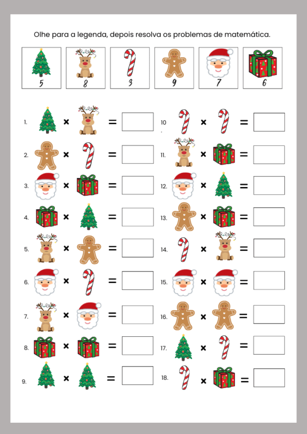 Atividades de Multiplicação 2º Ano Com Desenhos