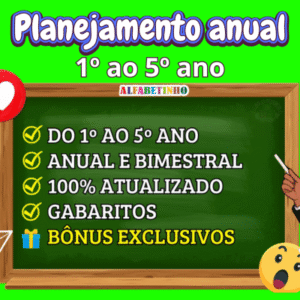 Planejamento anual para o primeiro 1º segundo 2º terceiro 3º quarto 4º e quinto 5º ano do ensino fundamental De acordo com a BNCC 2026