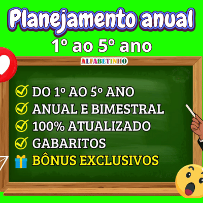 Planejamento anual para o primeiro 1º segundo 2º terceiro 3º quarto 4º e quinto 5º ano do ensino fundamental De acordo com a BNCC 2026