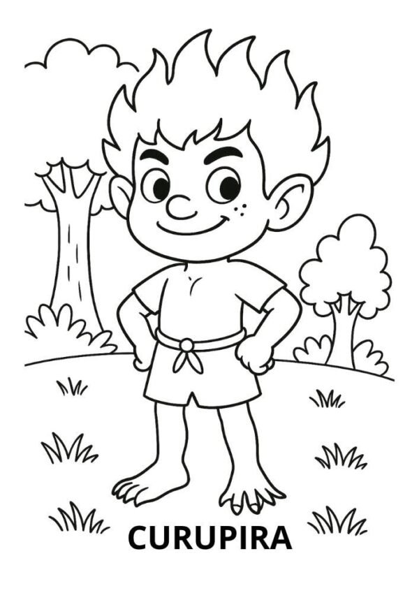 Desenhos do Folclore Brasileiro para Colorir e imprimir