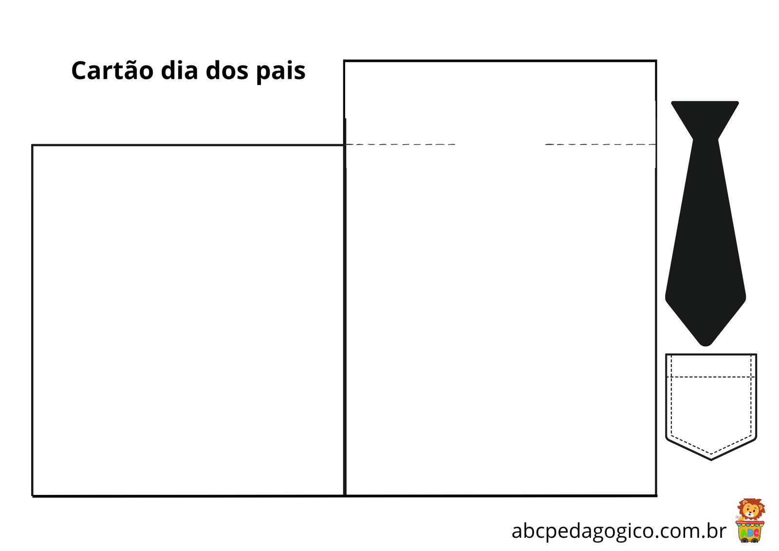Cartão dia dos pais educação infantil