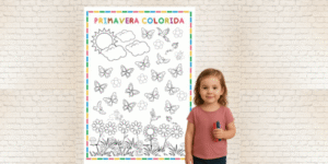 Cartaz coletivo primavera educação infantil imagem capa
