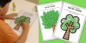 atividade lúdica dia da arvore educação infantil pdf para imprimir recorte e colagem