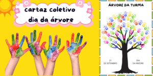 cartaz coletivo interativo dia da árvore imprimir pdf