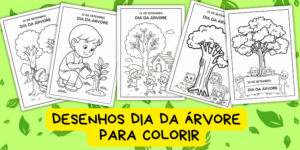 desenho dia da árvore para colorir e imprimir educação infantil