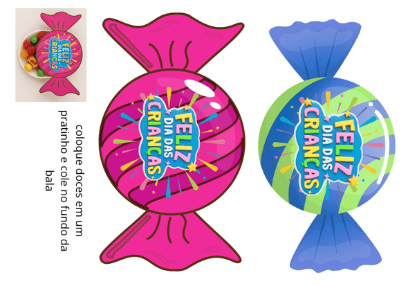 lembrancinha dia das crianças imprimir bala grande