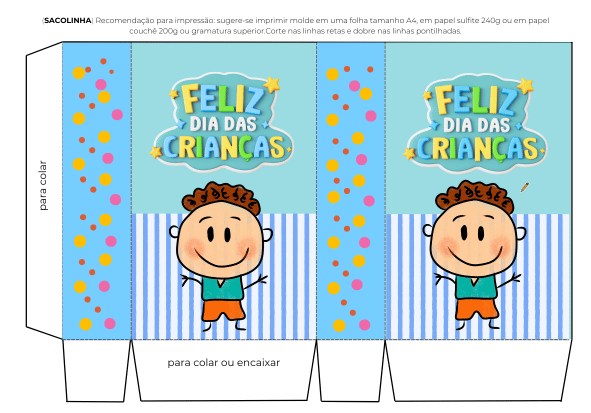 lembrancinha dia das crianças imprimir caixinha azul