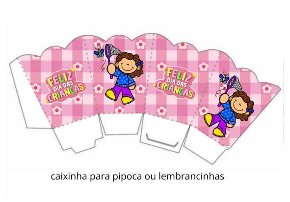 lembrancinha dia das crianças imprimir caixinha pipoca