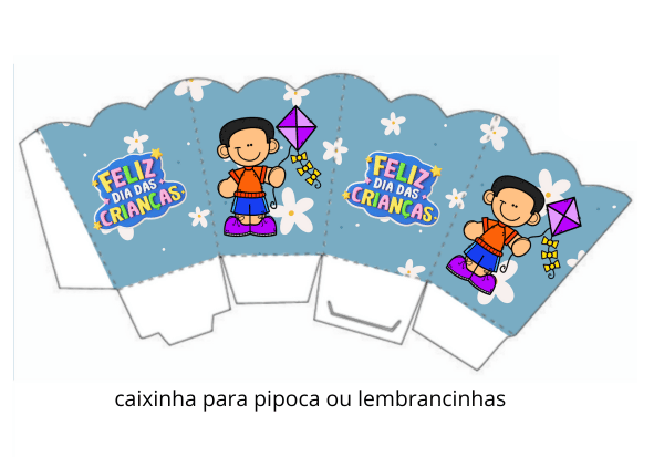 lembrancinha dia das crianças imprimir pipoca
