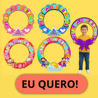 moldura bambolê foto dia das crianças