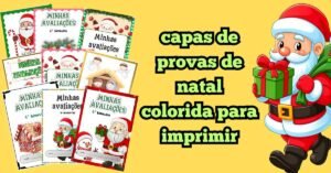 40 capas de provas de natal colorida para imprimir