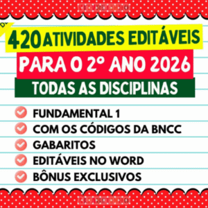 Atividades 2º ano atualizadas conforme diretrizes da bncc 2026