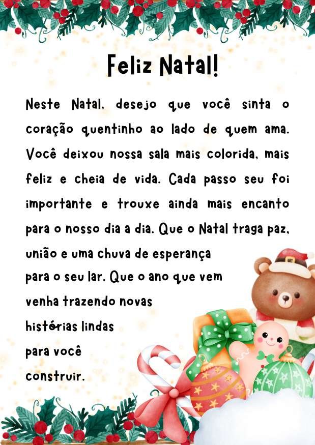 Mensagem de Natal para alunos Educação Infantil imprimir (1)