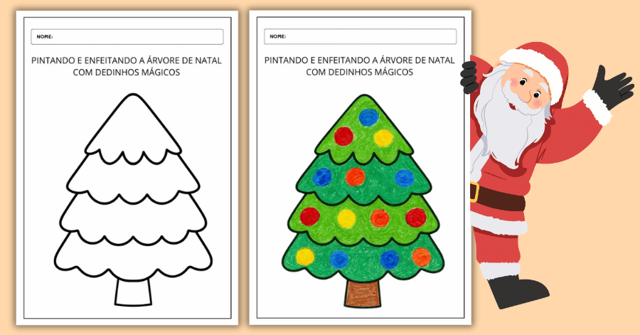 atividade de arte natal educação infantil pronta para imprimir pdf completo para baixar