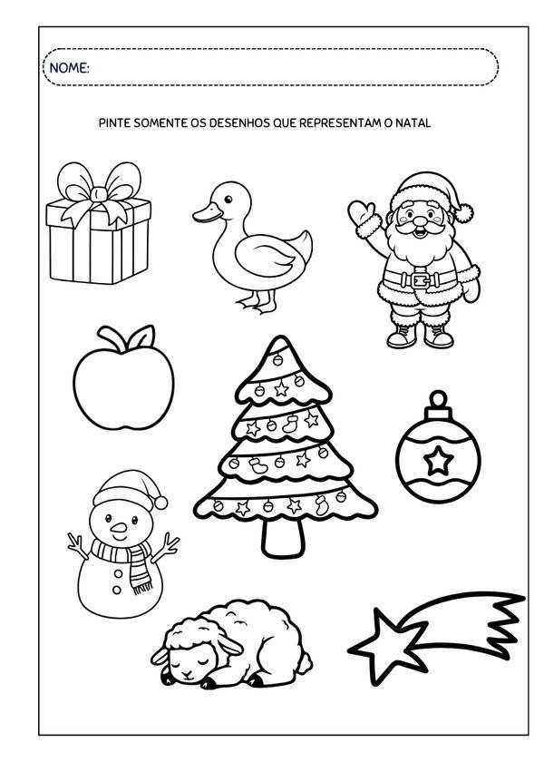 atividades natal educacao infantil arvore natal colorir infantil 02