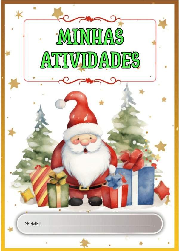 atividades natal educacao infantil desenho papai noel infantil 01