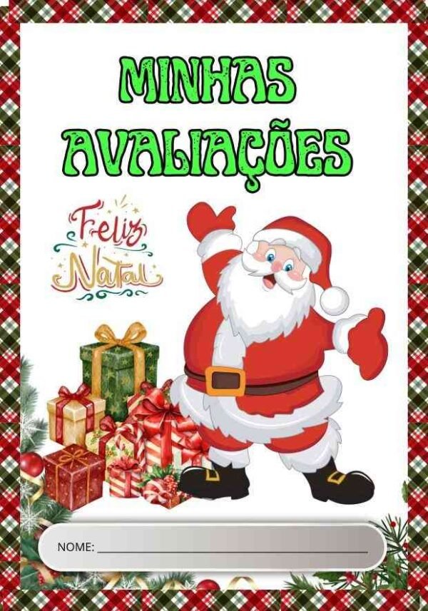 40 capas de provas de natal colorida para imprimir