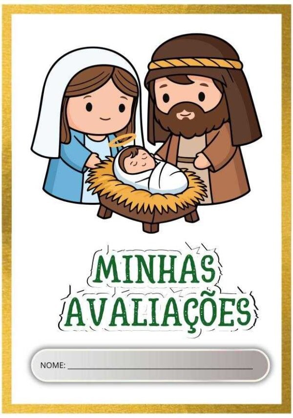 40 capas de provas de natal colorida para imprimir