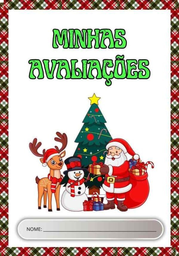 40 capas de provas de natal colorida para imprimir