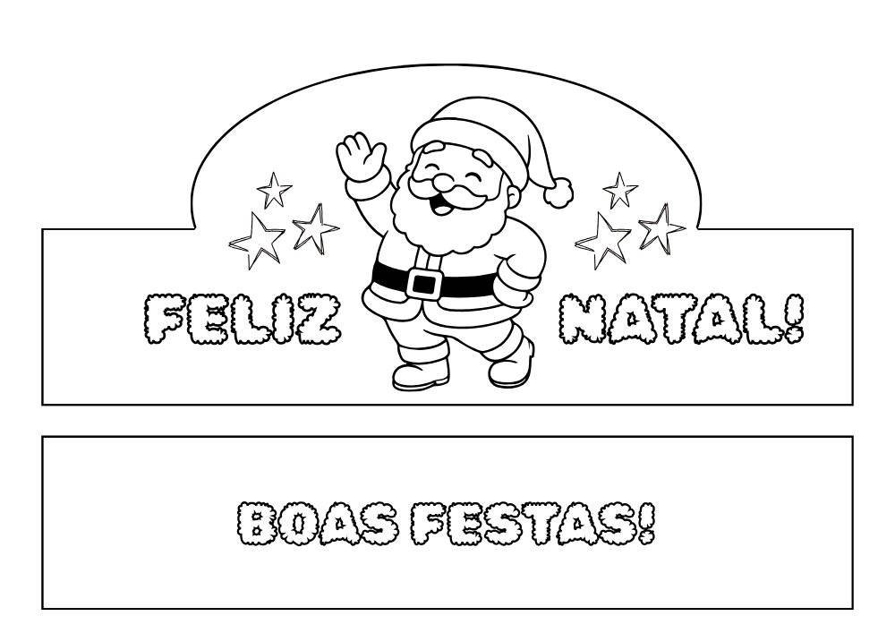coroa natal modelo colorido festa natalina infantil 09