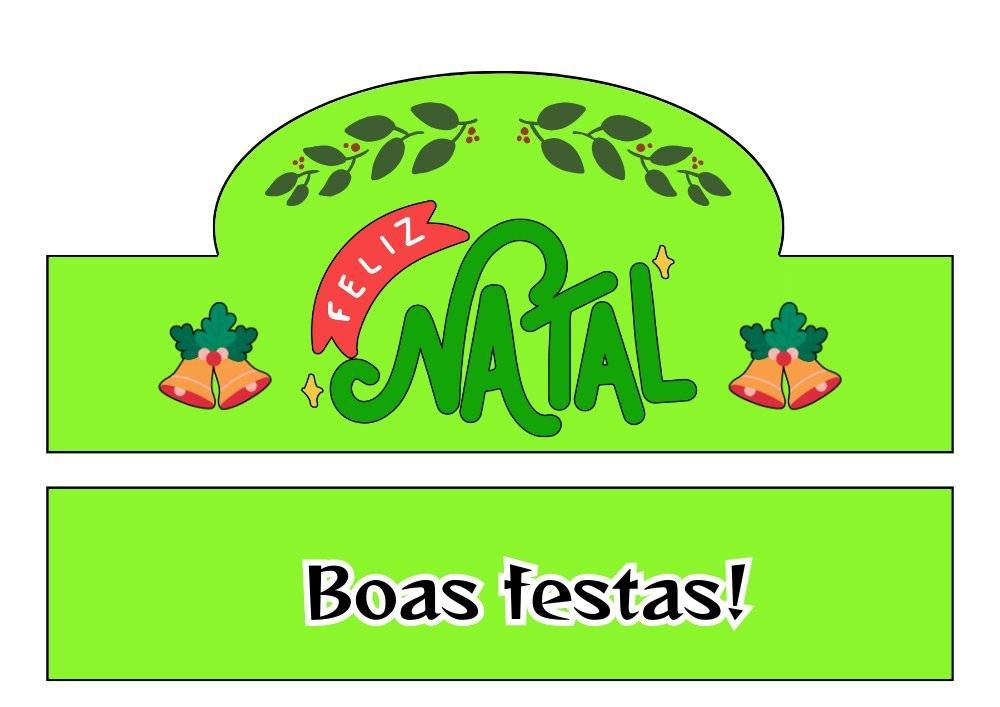 coroa natal papai noel modelo infantil sala aula 02