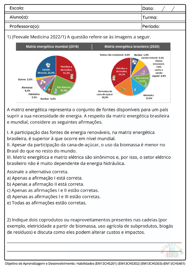 Atividades geografia ensino médio bncc 2026 3