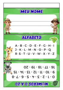 Cracha de mesa educacao infantil para imprimir safari.png
