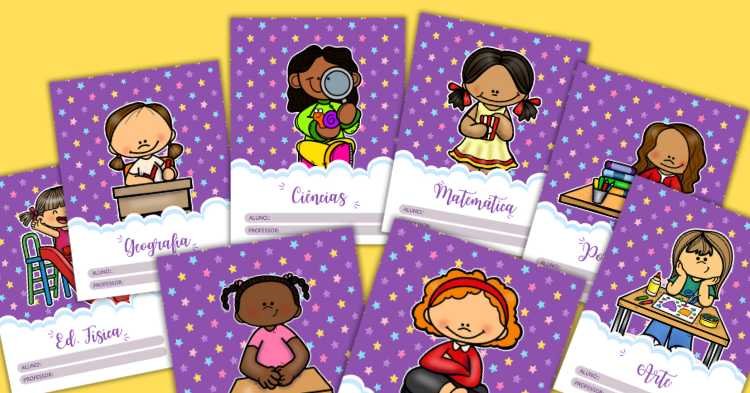 capinha de matéria menina para imprimir