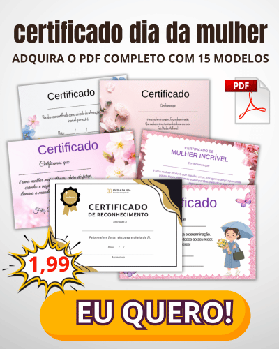 CERTIFICADO DIA DA MULHER