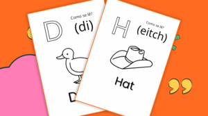 Alfabeto ilustrado em inglês