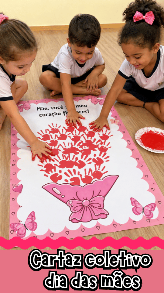 Cartaz coletivo dia das mães Cartaz coletivo dia das mãartaz coletivo dia das maes buque flores amarelo imprimir