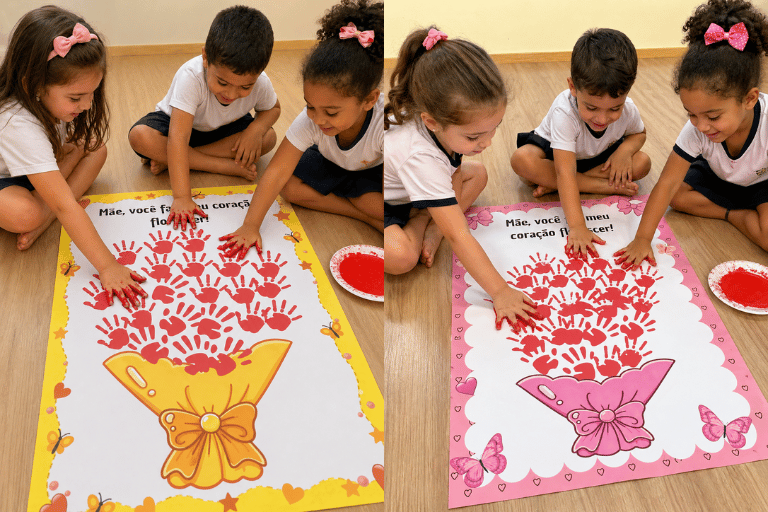 Cartaz coletivo dia das mães para imprimir pdf