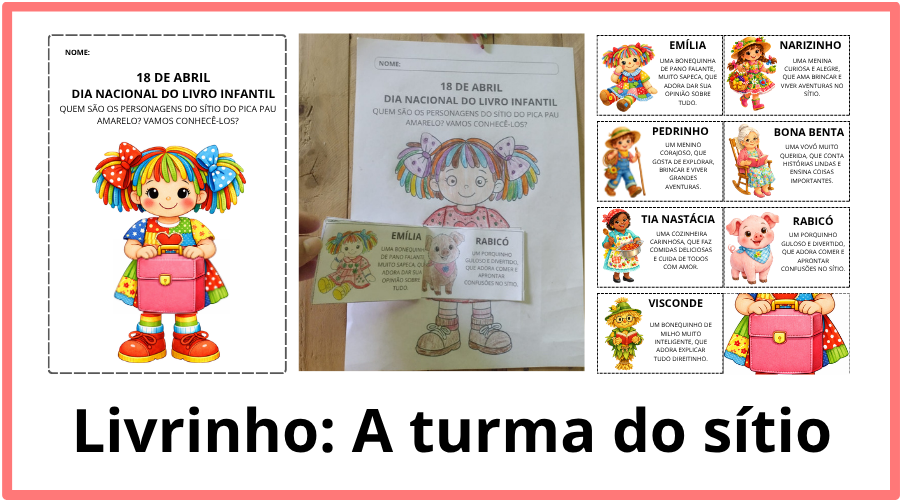 Livrinho a turma do sitio do pica pau amarelo