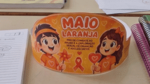 Coroa maio laranja para imprimir grátis