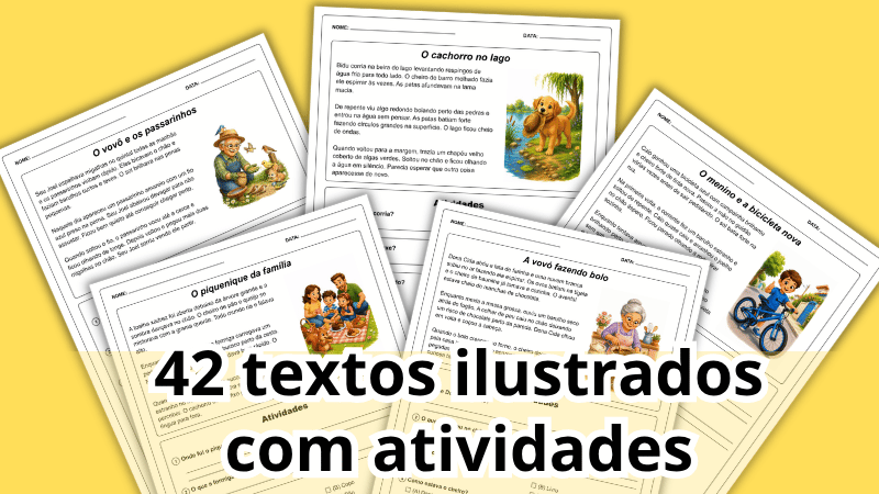 42 pequenos textos ilustrados com interpretação