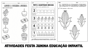 Atividade Festa Junina Educação Infantil para imprimir