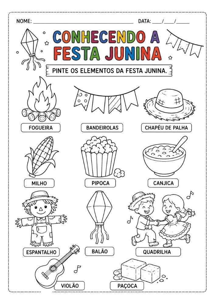 Sequência Didática Festa Junina Educação Infantil: Planejamento ...