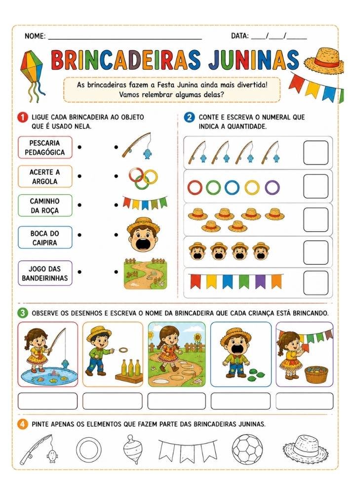 brincadeiras juninas