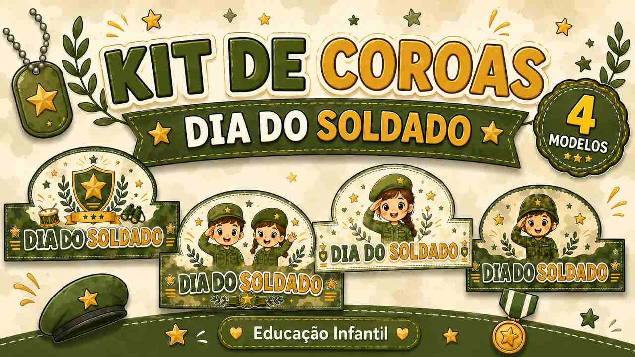 coroa dia do soldado para imprimir