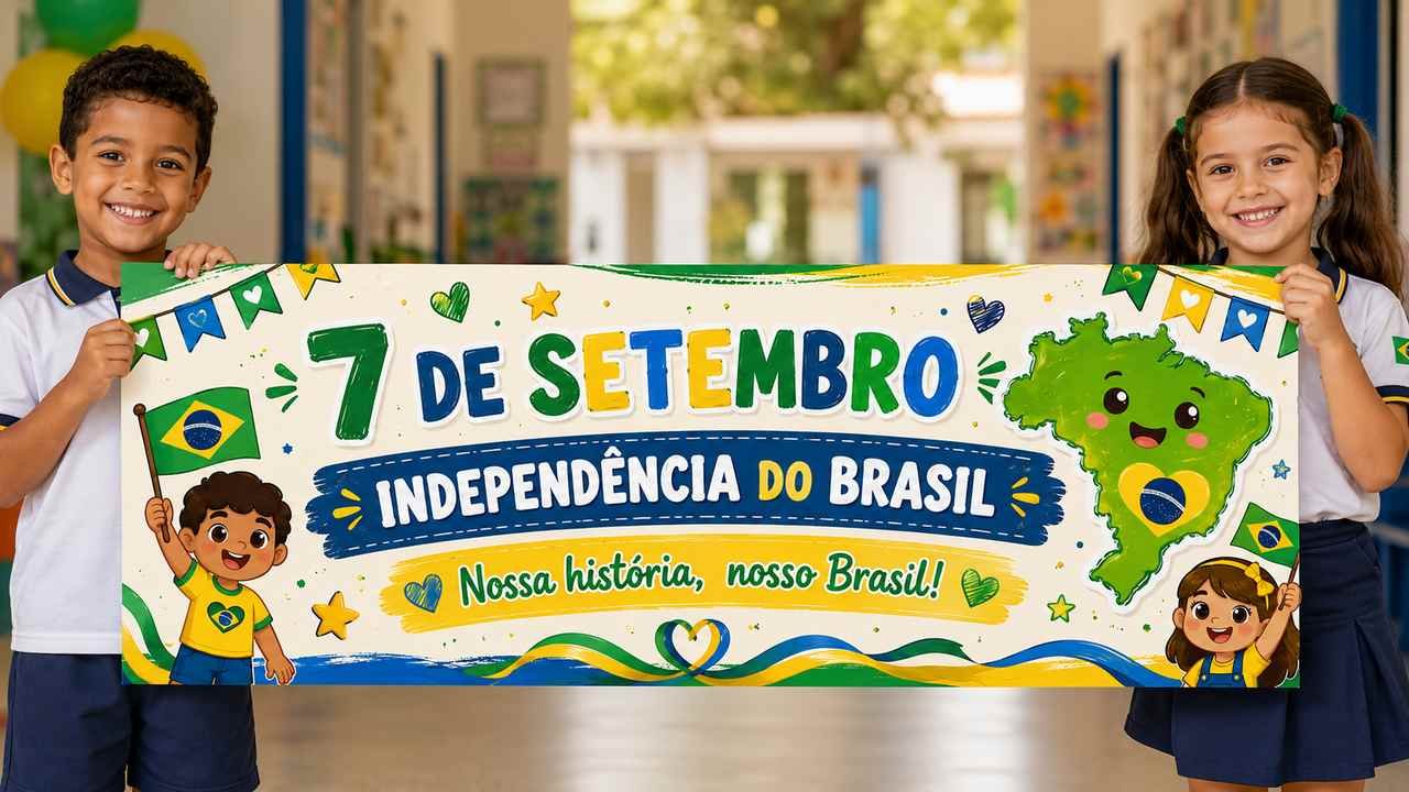 faixa 7 de setembro para imprimir gratis