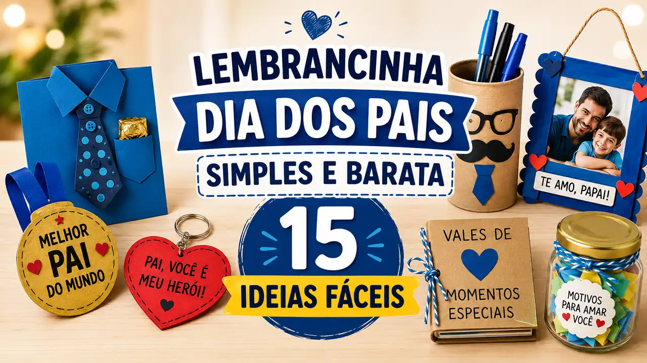 lembrancinha para o dia dos pais simples e barata