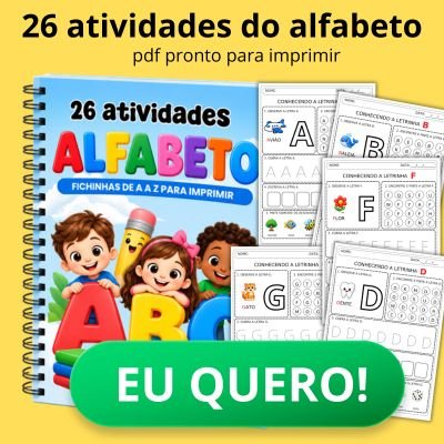 26 atividades alfabeto infantil pdf imprimir